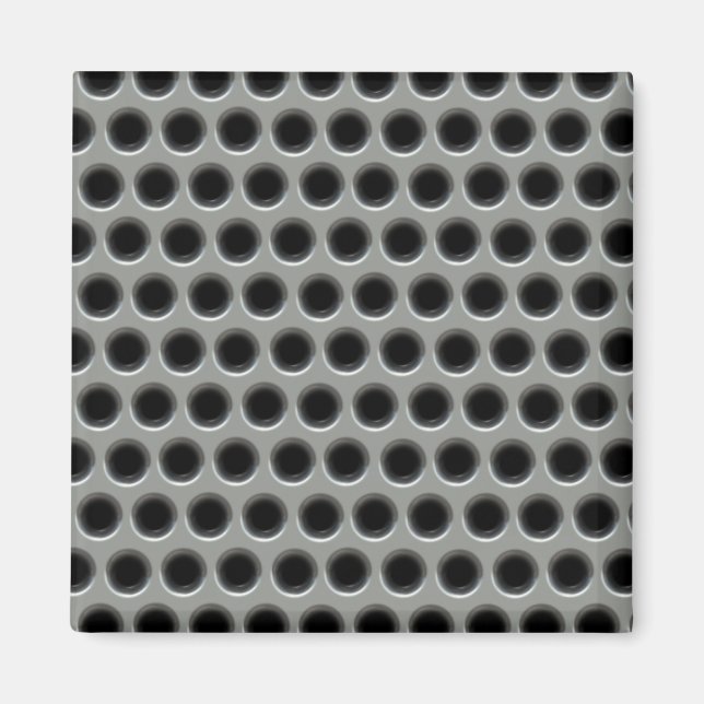 Silvery Metall Mesh Magnet (Framsidan)
