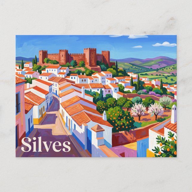 Silves Portugal Vykort (Framsida)