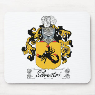 Silvestri familjvapensköld musmatta