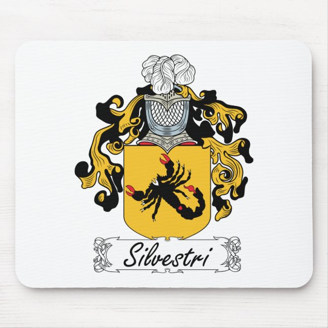 Silvestri familjvapensköld musmatta (Framsidan)
