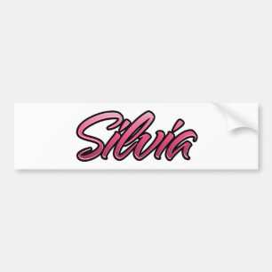 Silvia faded rosa Aufkleber Sticker Bildekal
