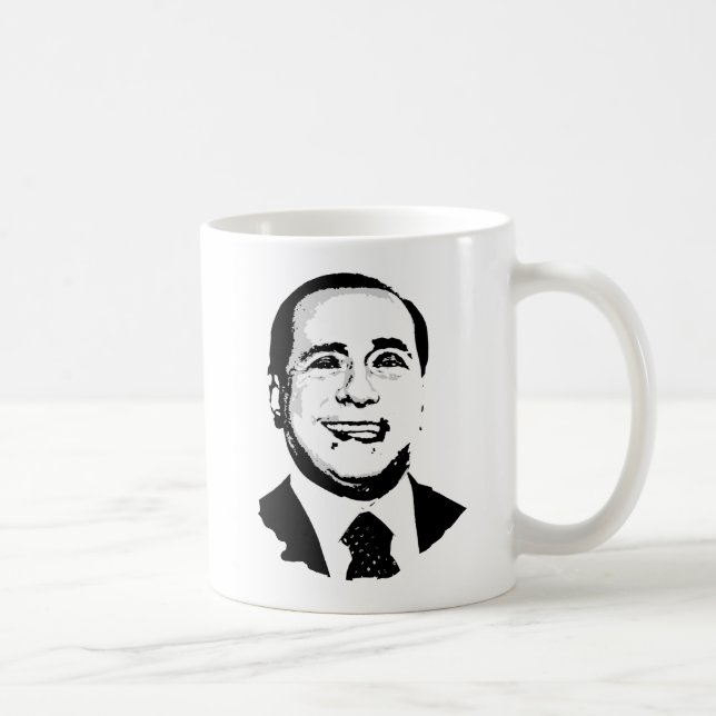 Silvio Berlusconi Kaffemugg (Höger)