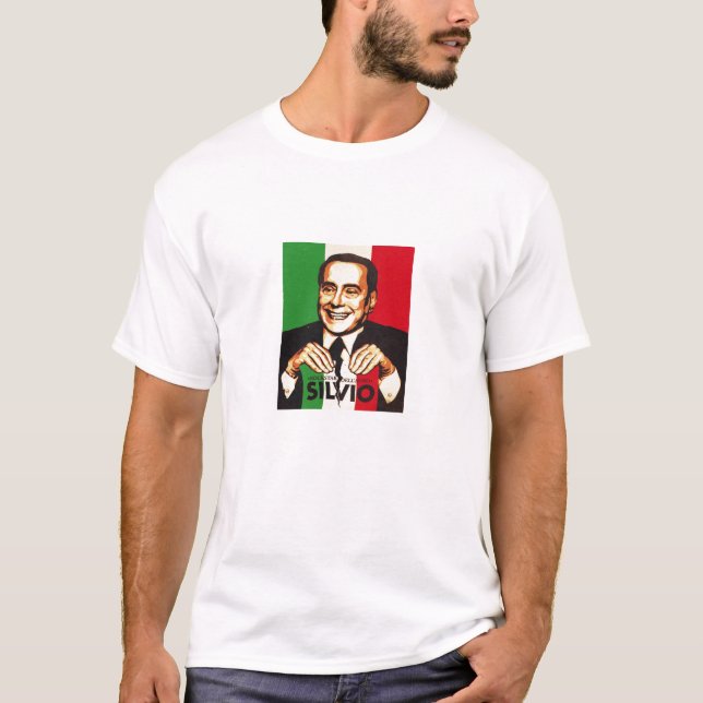 Silvio Berlusconi T Shirt (Framsida)