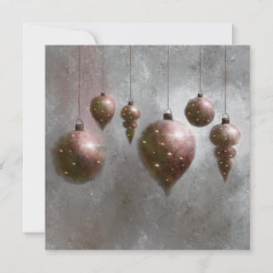 Silvret Baubles-kort för julhängare