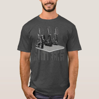 Sim Tävla-pedaler för sim Racer-design T Shirt