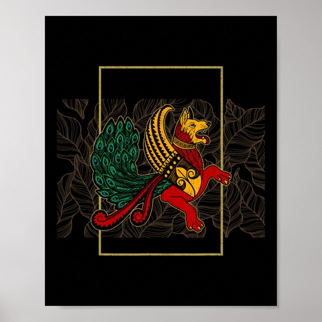 Simargl hedendom Hund Nordisk härkomst National Ru Poster (Framsidan)