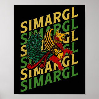 Simargl hedendom hund nordiskt arv nationell Russ Poster