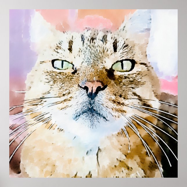 Simba the Tiger Cat Poster (Framsidan)