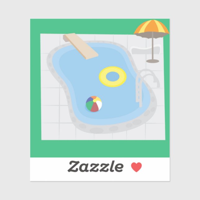 Simbassäng Klistermärken (Ark)