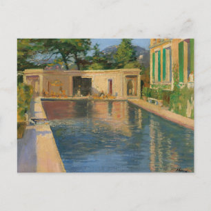 Simbassäng, södra Frankrike Sir John Lavery Vykort