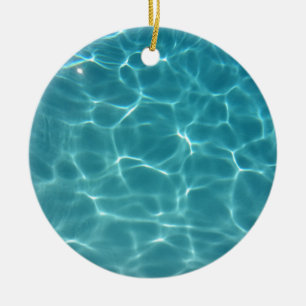 Simbassängvatten Julgransprydnad Keramik