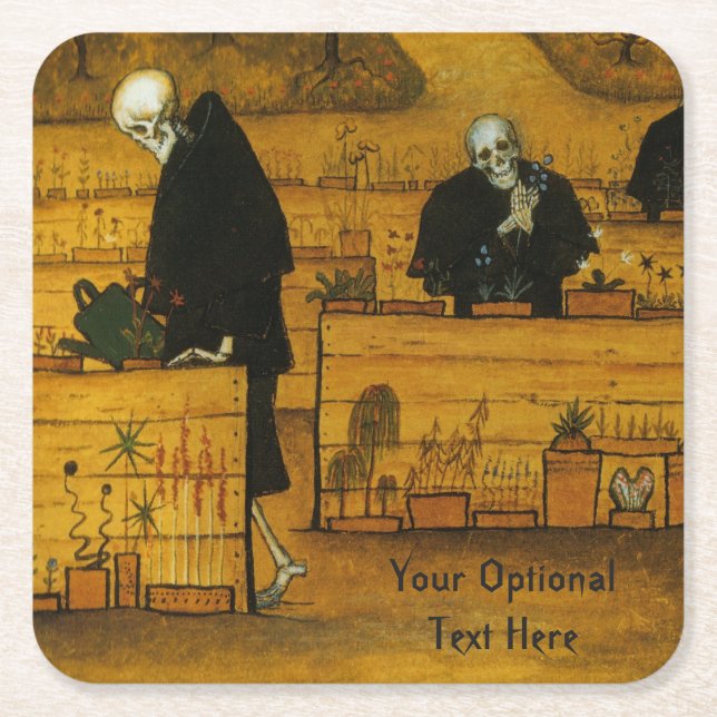 Simbergs trädgård av beställnings- underlägg för papper kvadrat (Framsidan)