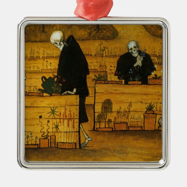 Simbergs utsmyckning av döden julgransprydnad metall (Framsidan)