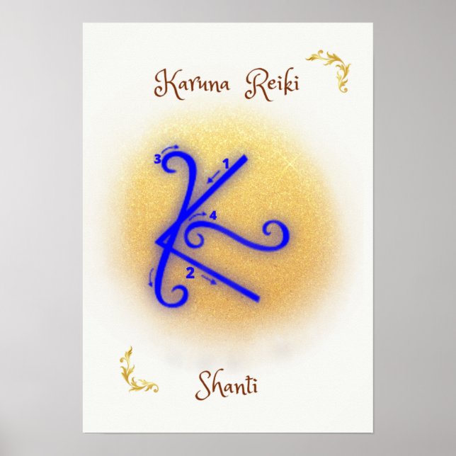 Simbulos karuna reiki poster (Framsidan)