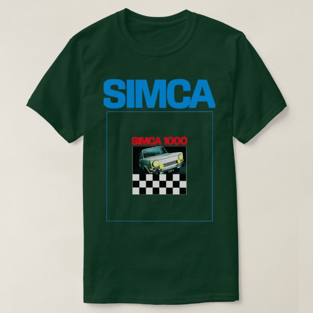 SIMCA 1000 BROCHURE T SHIRT (Design framsida)