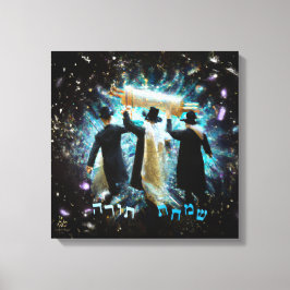 Simchat Torah Dancing med Rulla Canvas Art Skriv u