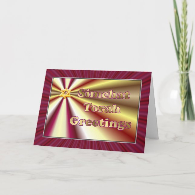 Simchat Torah Jewish Helgdag Chag Sameach Helgkort (Framsida)