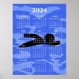 Simdesign 2024 Kalender Poster