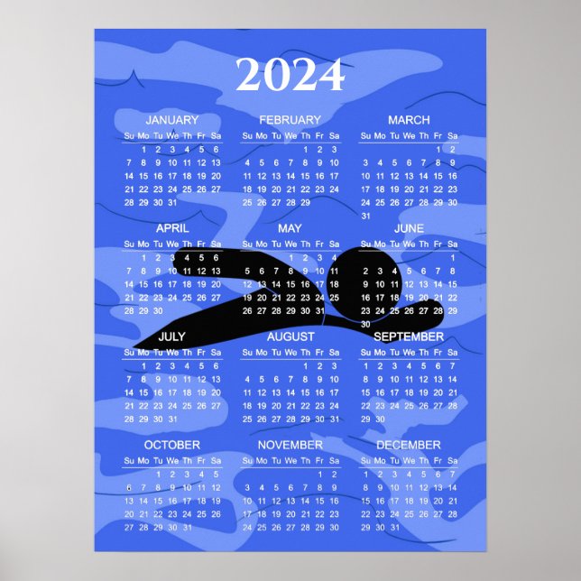 Simdesign 2024 Kalender Poster (Framsidan)