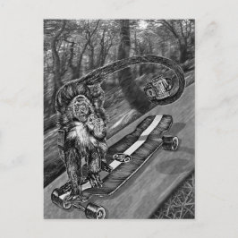 Simeon Skateboard Selfie Vykort