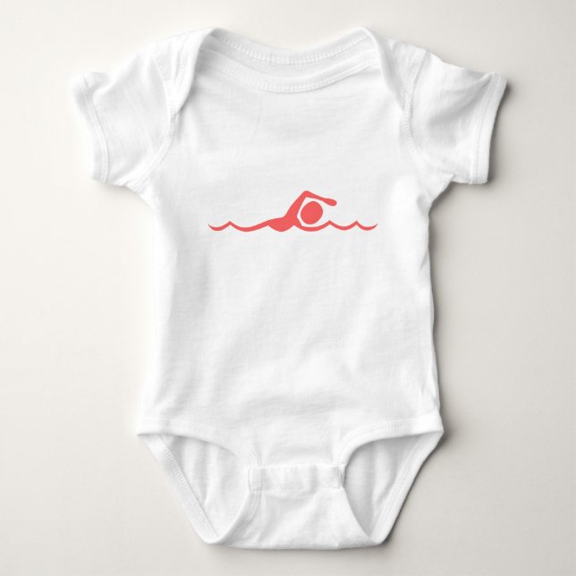 Simfigur - Tropisk Rosa Tee Shirt (Framsida)
