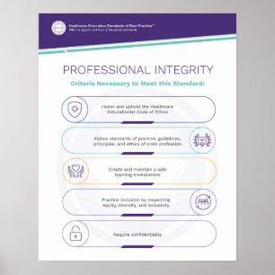 Simfografik Poster professionellens integritet