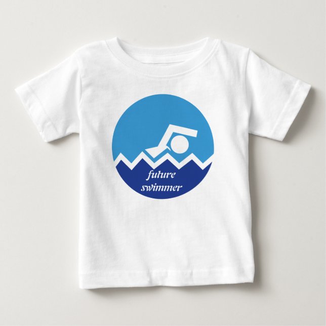 Simgåvor, framtida simmande anpassningsbar tee shirt (Framsida)