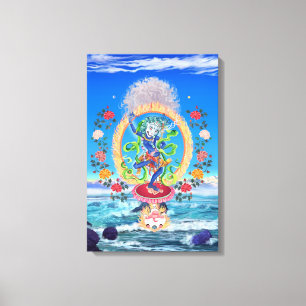 Simhamukha Lejon-Hövdad vishet Dakini Canvastryck