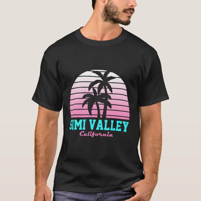 Simi Valley Ca Souvenir California Retro T Shirt (Framsida)