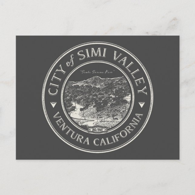 SIMI VALLEY CALIFORNIA - SANTA SUSANA PASS VYKORT (Framsida)