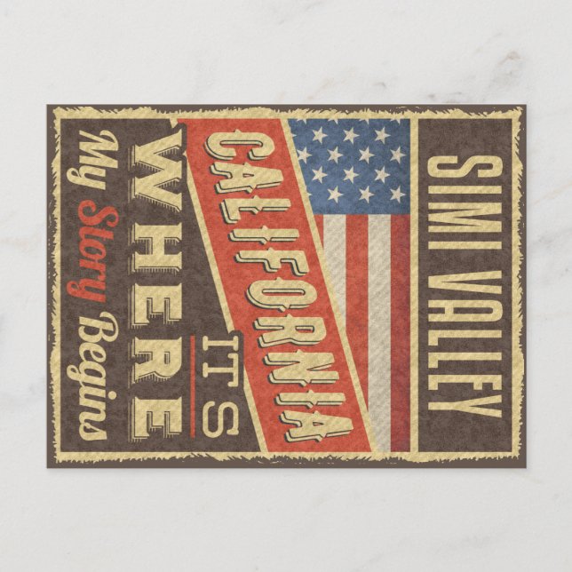 Simi Valley California Vykort (Framsida)