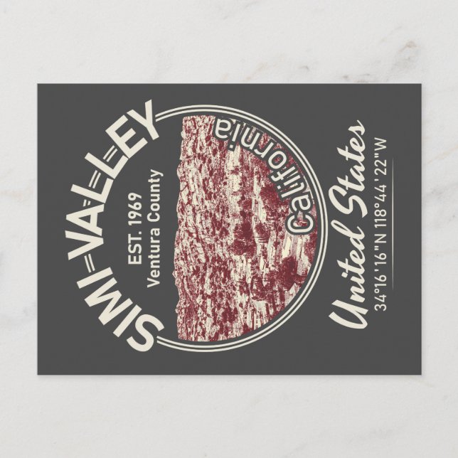 SIMI VALLEY CITY - CALIFORNIA VINTAGE VYKORT (Framsida)