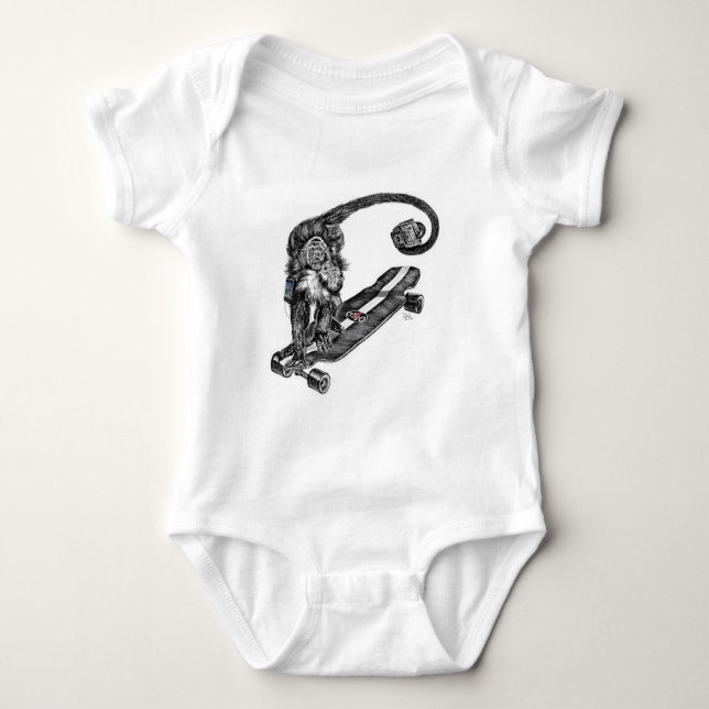 Simian Selfie Art T Shirt (Framsida)