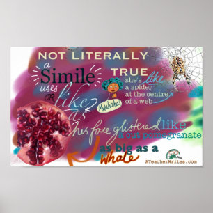 Simile KS2 och KS3 English Literature Classroom Poster