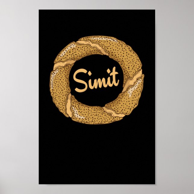 Simit (türkischer Sesamring) Poster (Framsidan)