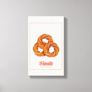 Simit Turkiskt Sesambröd Traditionell Canvas Poste
