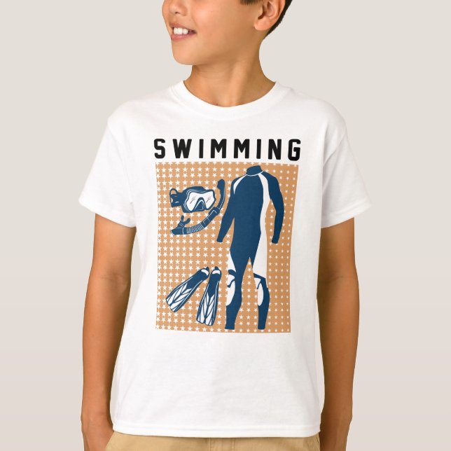 Simkläder och ogglar t shirt (Framsida)