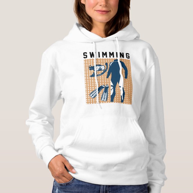 Simkläder och simdator t shirt (Framsida)