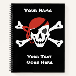 Simla leende Pirat Skull med Red Bandanna