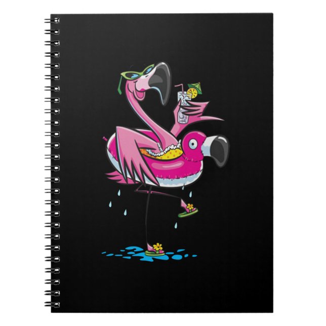 Simma Älskare| Flamingo Go-Simma Anteckningsbok (Framsidan)