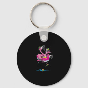 Simma Älskare Flamingo Go-Simma Nyckelring