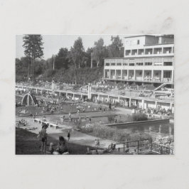 Simma Bassäng, vintage Vykort