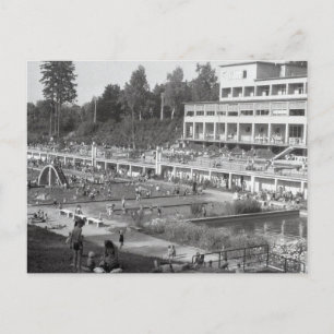 Simma Bassäng, vintage Vykort