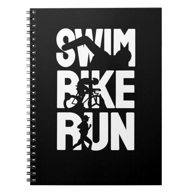 Simma Bike Springa Anteckningsbok (Framsidan)