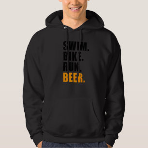 Simma Bike Springa Beer Triathlete Triathlon Sport Hoodie