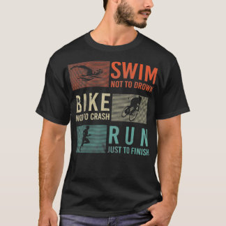 Simma Bike Springa Idrottsmans Design för Triathlo T Shirt