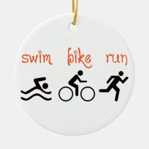 Simma Bike Springa Julgransprydnad Keramik