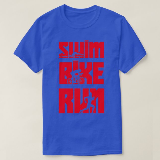 Simma Bike Springa Triathlon Athletics Marathon li T Shirt (Design framsida)
