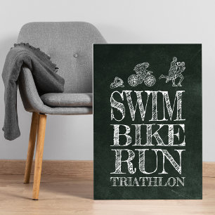 Simma Bike Springa Triathlon Chalk Poster