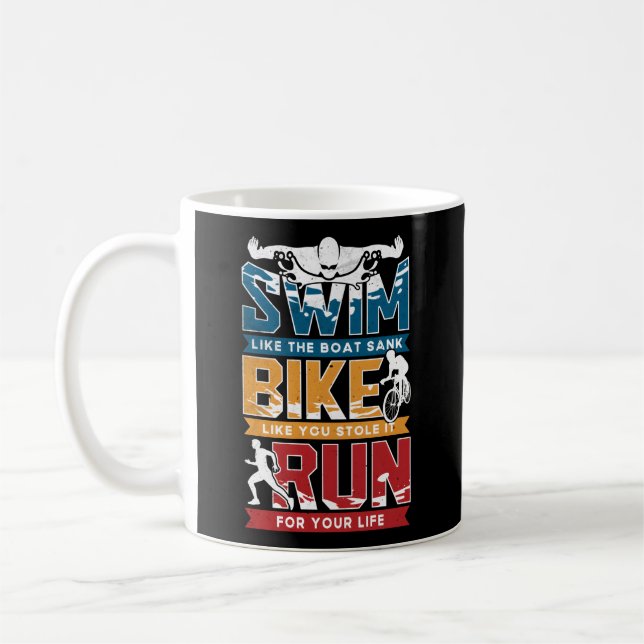 Simma Bike Springa Triathlon Kaffemugg (Vänster)